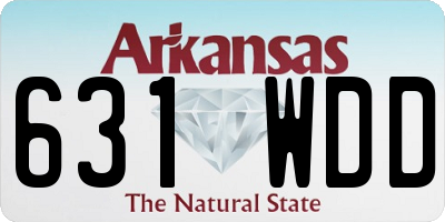 AR license plate 631WDD