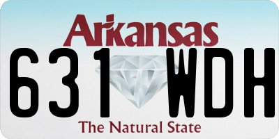 AR license plate 631WDH