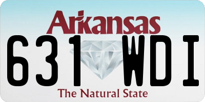 AR license plate 631WDI