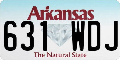 AR license plate 631WDJ