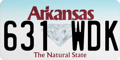 AR license plate 631WDK