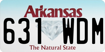 AR license plate 631WDM
