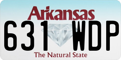 AR license plate 631WDP