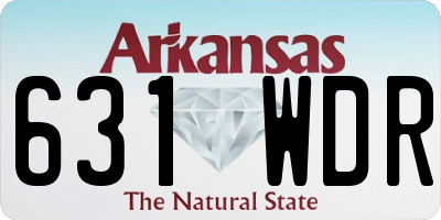 AR license plate 631WDR