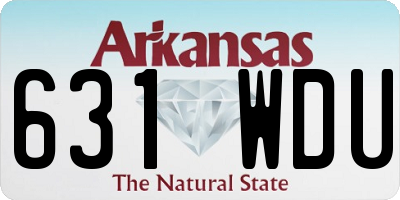 AR license plate 631WDU