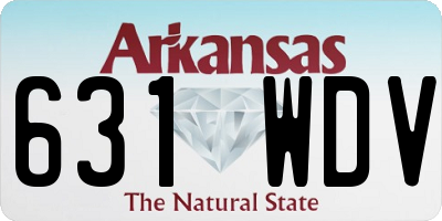 AR license plate 631WDV