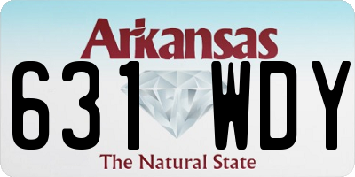 AR license plate 631WDY