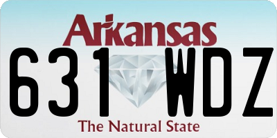 AR license plate 631WDZ