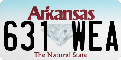 AR license plate 631WEA