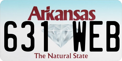 AR license plate 631WEB