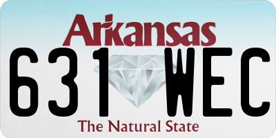 AR license plate 631WEC