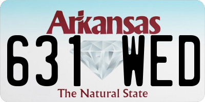 AR license plate 631WED