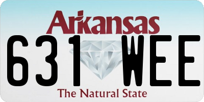 AR license plate 631WEE
