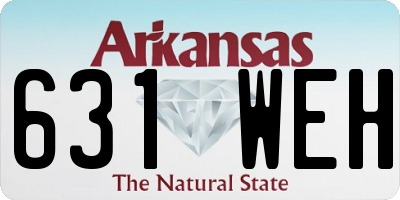 AR license plate 631WEH
