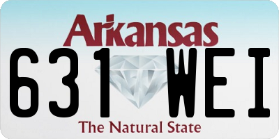 AR license plate 631WEI