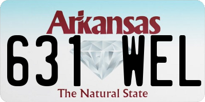 AR license plate 631WEL