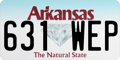 AR license plate 631WEP