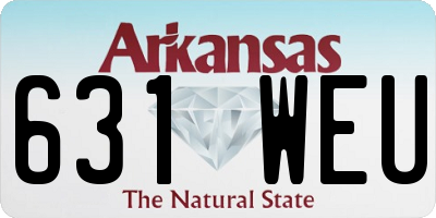 AR license plate 631WEU