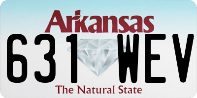 AR license plate 631WEV