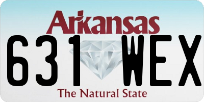 AR license plate 631WEX