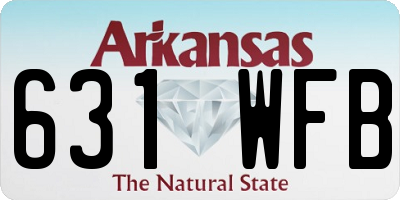 AR license plate 631WFB