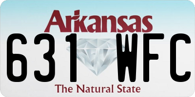 AR license plate 631WFC