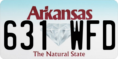 AR license plate 631WFD