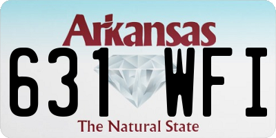 AR license plate 631WFI