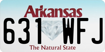 AR license plate 631WFJ