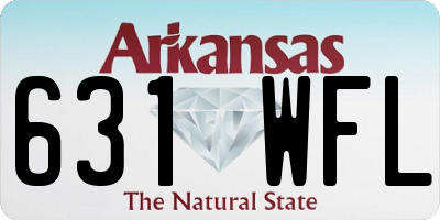 AR license plate 631WFL