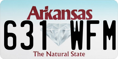 AR license plate 631WFM