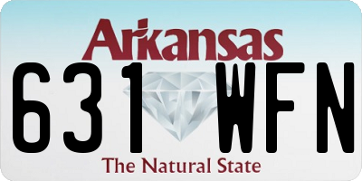 AR license plate 631WFN