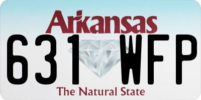 AR license plate 631WFP