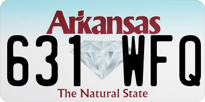 AR license plate 631WFQ