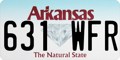 AR license plate 631WFR
