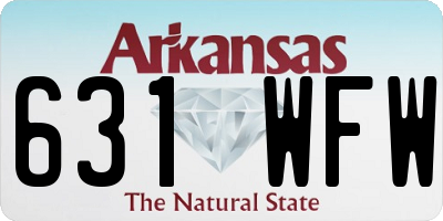 AR license plate 631WFW