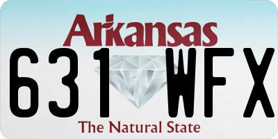 AR license plate 631WFX