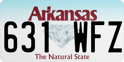 AR license plate 631WFZ