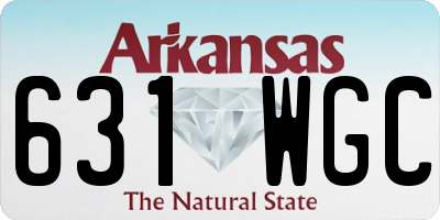 AR license plate 631WGC