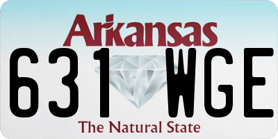 AR license plate 631WGE