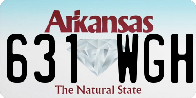 AR license plate 631WGH