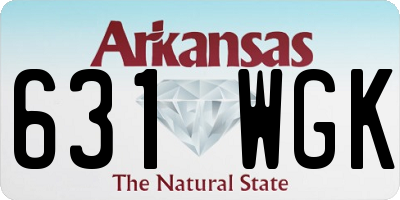 AR license plate 631WGK