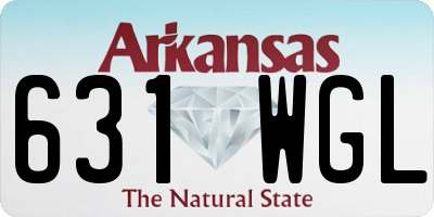 AR license plate 631WGL