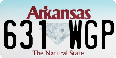 AR license plate 631WGP