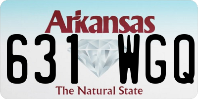 AR license plate 631WGQ