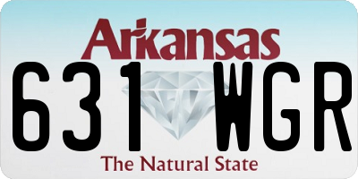 AR license plate 631WGR
