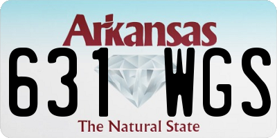 AR license plate 631WGS