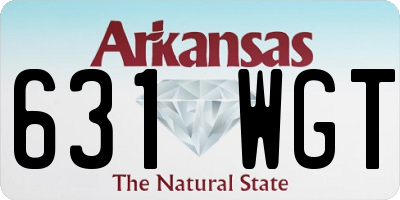 AR license plate 631WGT