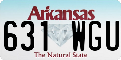 AR license plate 631WGU