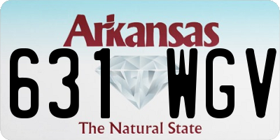 AR license plate 631WGV